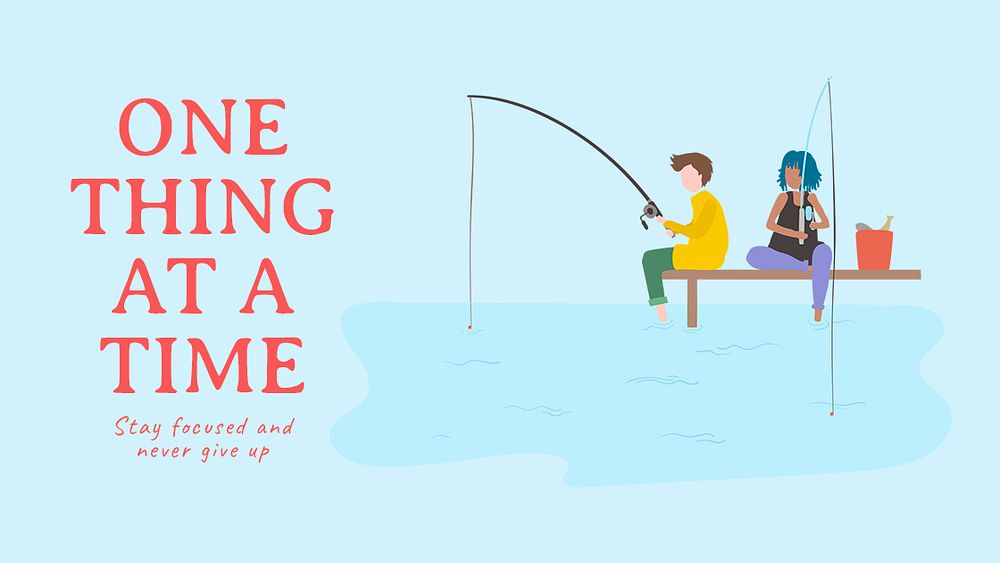 Fishing  blog banner template, editable design  psd