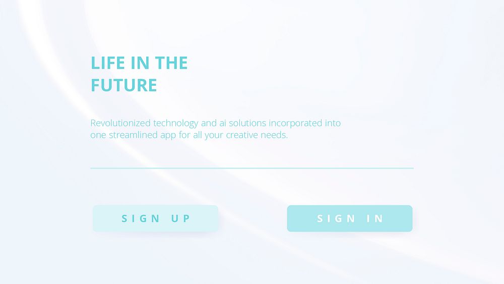 Modern technology blog banner template, life in the future psd