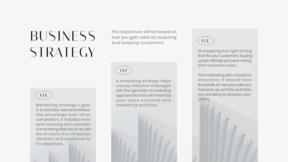 Business strategy blog banner template, professional design psd