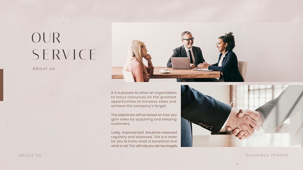 Business service presentation editable template, pink aesthetic psd