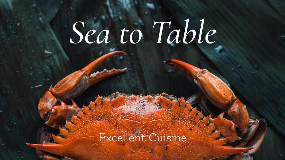 Seafood restaurant banner template, promotional ad  psd
