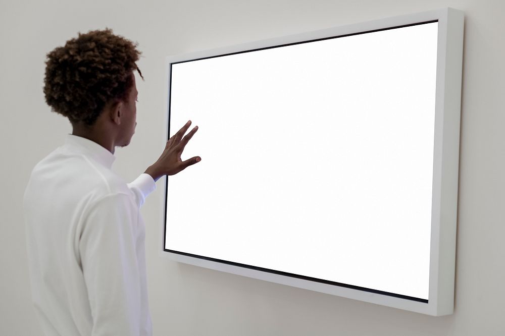Interactive screen mockup psd student learning programming at a university
