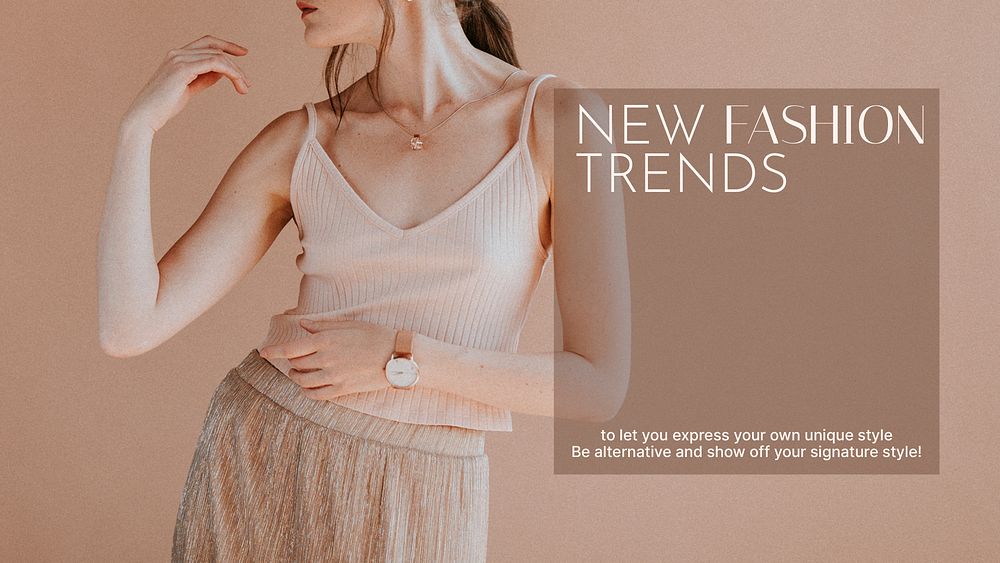 Fashion aesthetic presentation editable template, shopping ad psd
