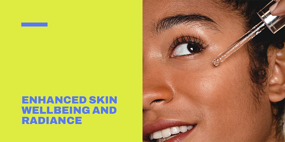 Skincare ad Twitter post template, beauty branding psd