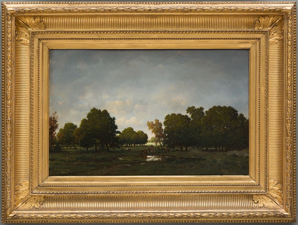 The Forest of Fontainebleau (1812–1867) painting in high resolution by Théodore Rousseau. 