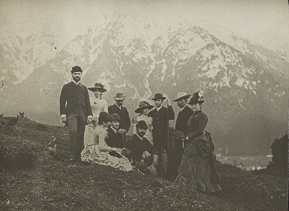 Family & Friends at Mittenwalk (ca. 1884) by Alfred Stieglitz.  