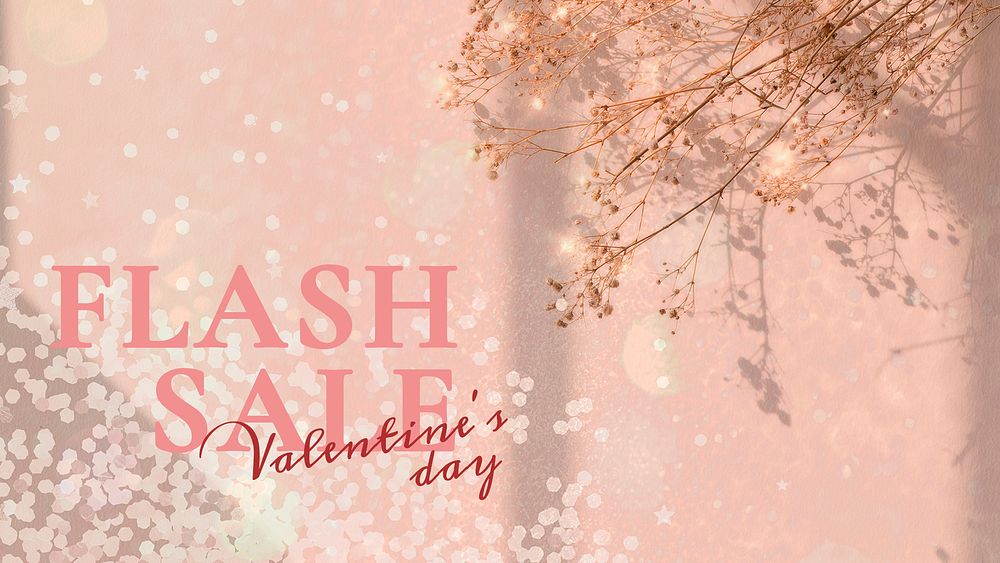 Valentine&rsquo;s flash sale template psd editable social media ads