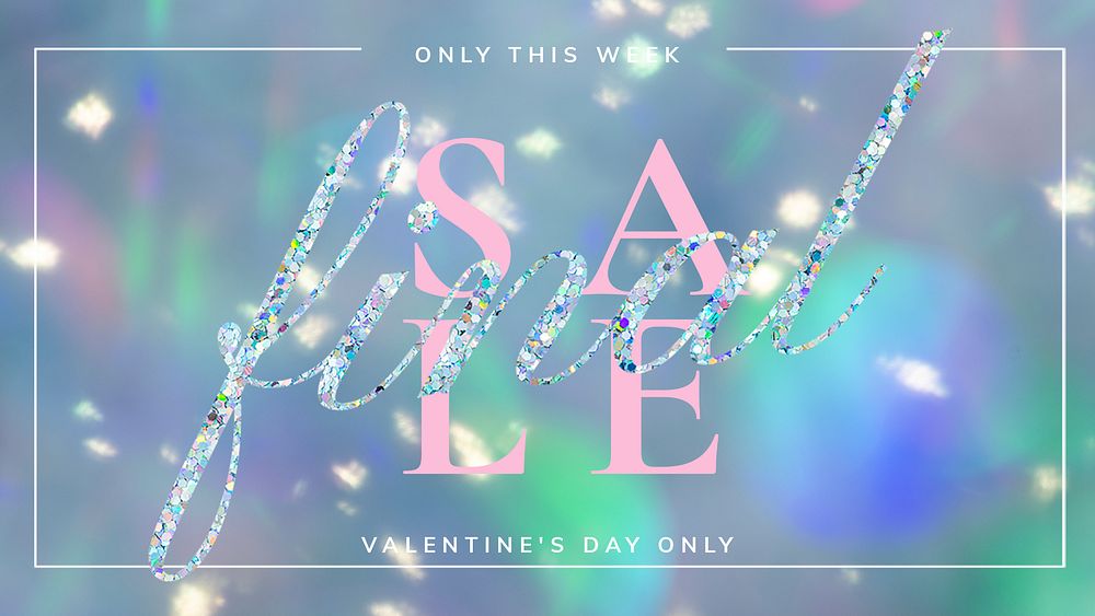 Valentine&rsquo;s final sale template psd editable social media ads