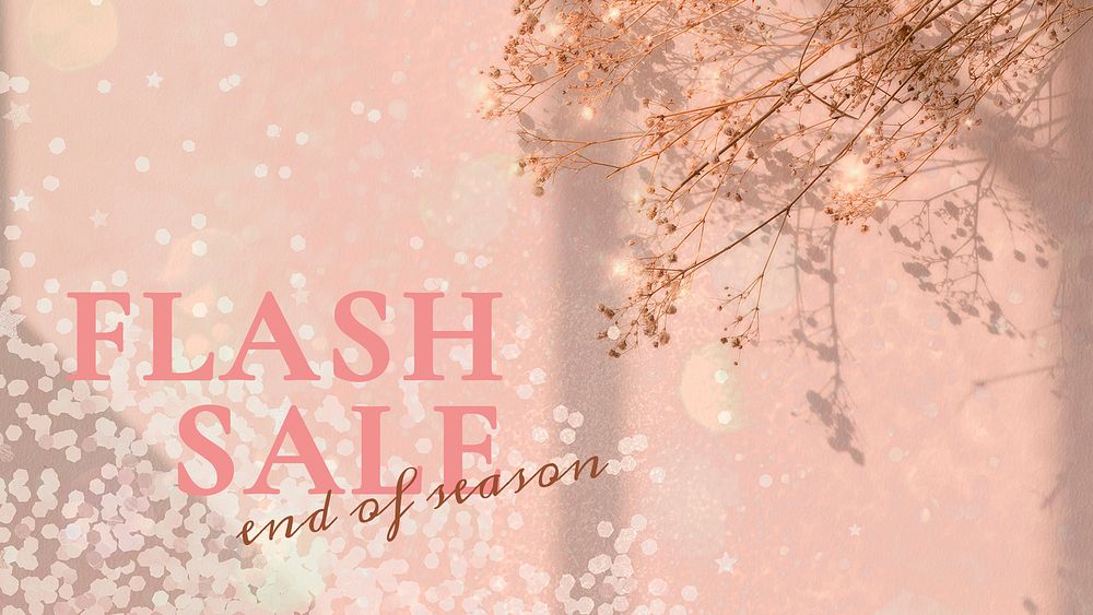 Flash sale banner template psd for social media ads
