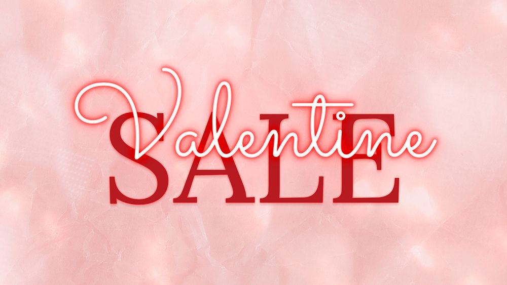 Valentine&rsquo;s sale editable template psd for social media ads