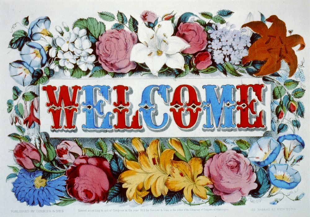 Welcome (1873) by Currier & Ives