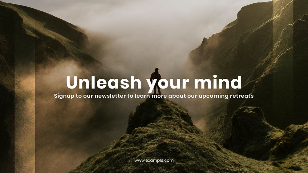 Unleash your mind social banner | Premium PSD - rawpixel