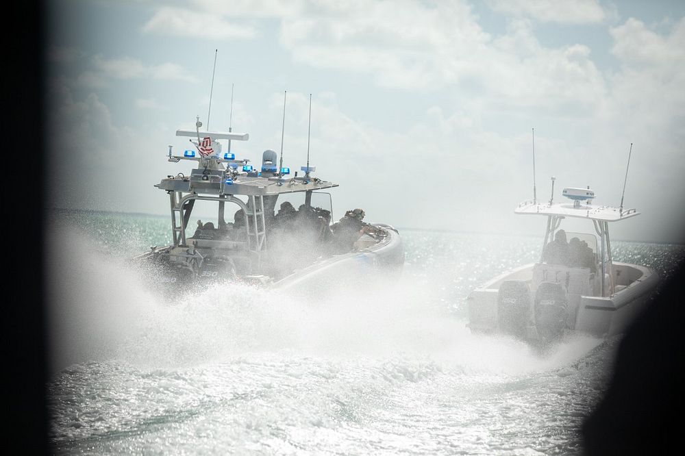 U.S. Customs and Border Protection (CBP), Air and Marine Operations (AMO) agents prepare and train in Miami, Fla., prior to…
