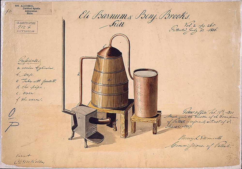 Still Design Patent, 1808. Original public domain image from Flickr