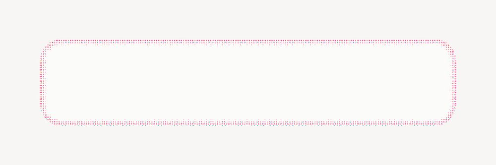 Pink dotted label frame psd