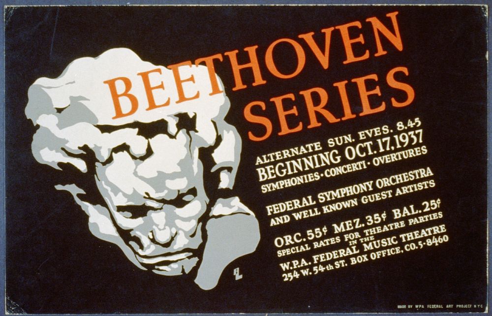Beethoven series BL symphony orchestra ads. 
