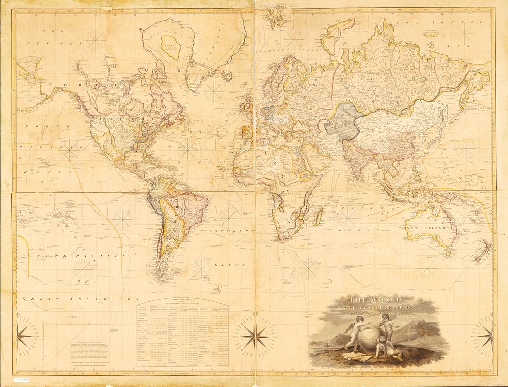 The world on Mercator's projection | Free Photo - rawpixel