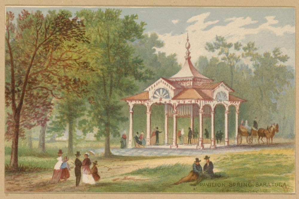             Twelve Saratoga Views - Pavilion Spring, Saratoga           by Robert D. Wilkie