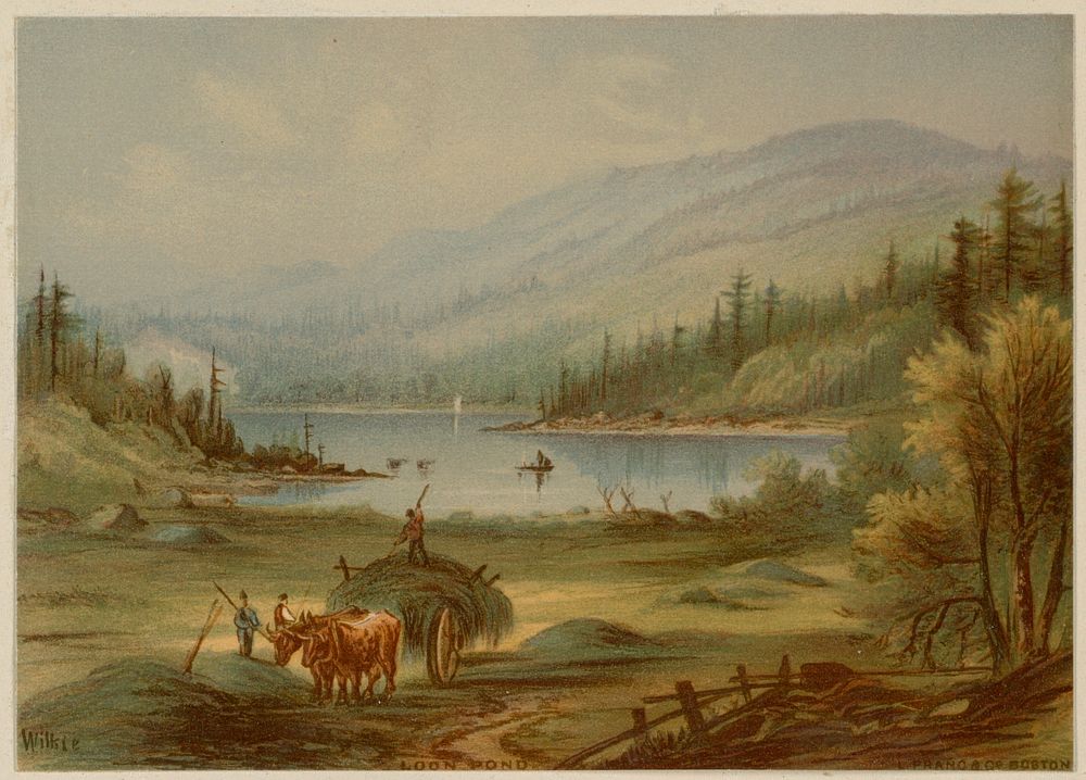             Prang's gems of American scenery no. 4 - Pemigewasset and Baker River Valley, six views - Loon Pond           by…