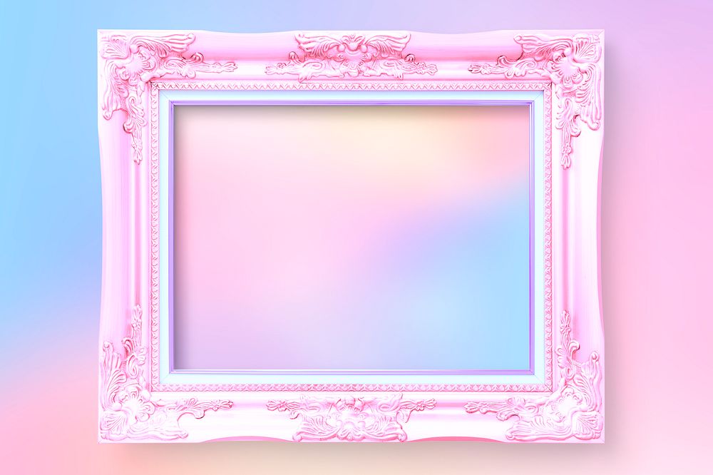 Vintage photo frame mockup