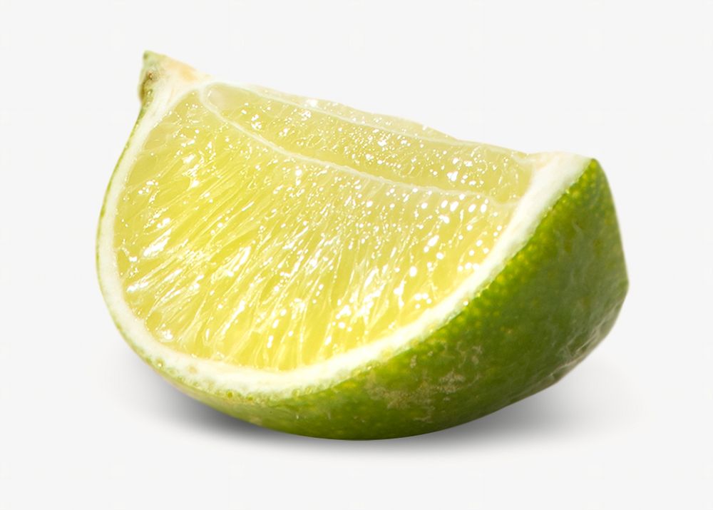 Lime wedge isolated design