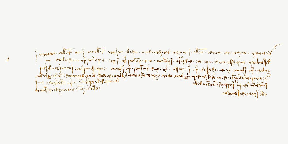 Leonardo da Vinci's gold text from Vitruvian Man clipart psd. Remastered by rawpixel.