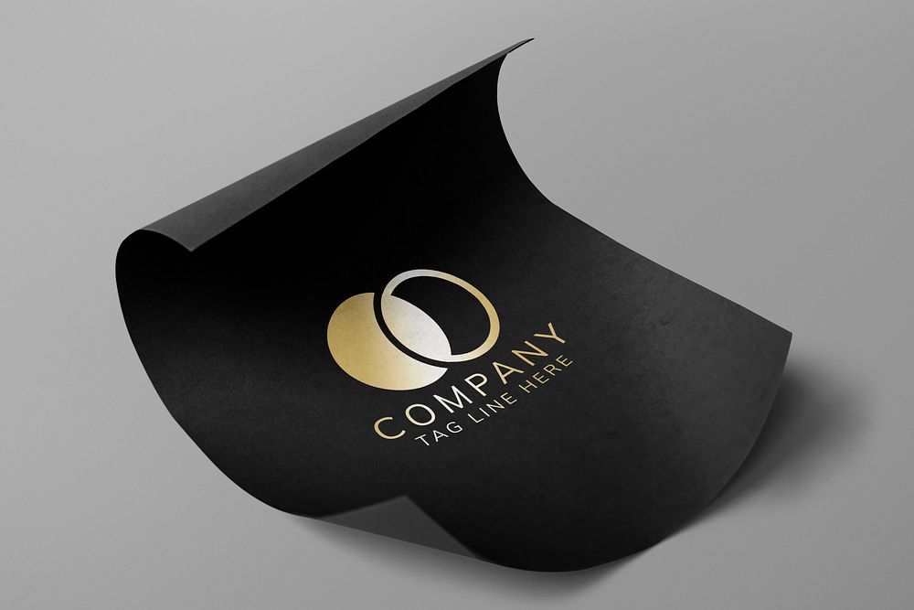 Business logo mockup, luxury professional psd design on paper