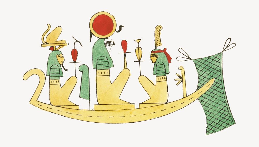 Egyptian god Nut  vintage illustration. Remixed by rawpixel. 
