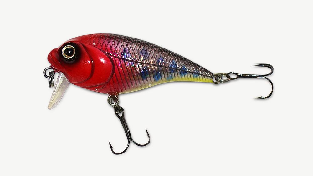 Wobbler lure isolated object psd
