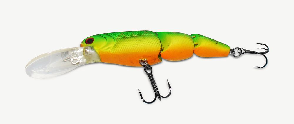 Wobbler lure isolated object psd