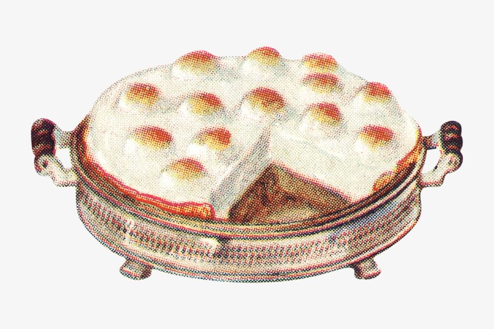 Vintage dessert, food illustration. Remixed by rawpixel.