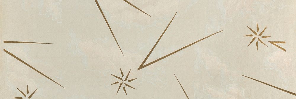 Star pattern background, brown design for Twitter header. Remixed by rawpixel.