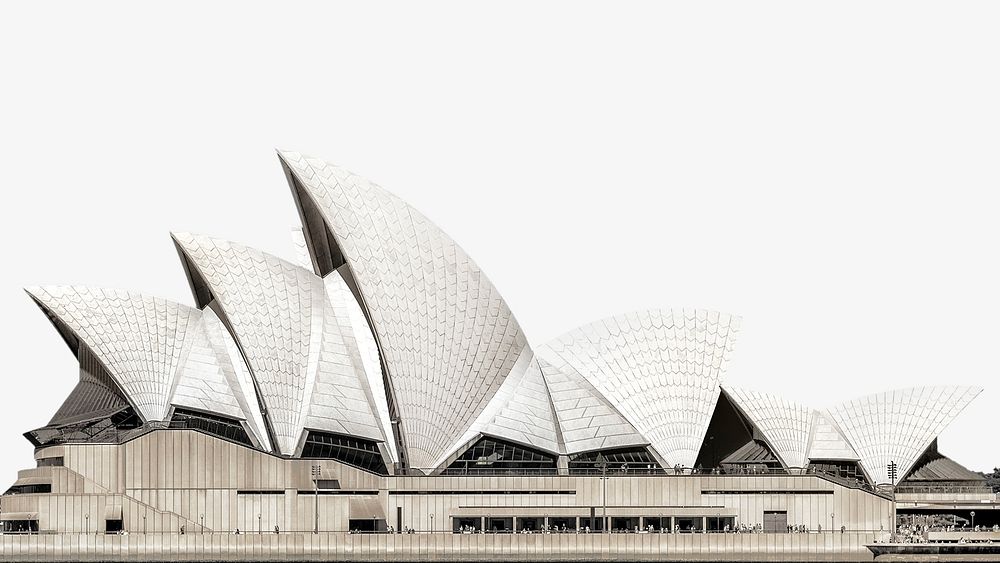 Sydney Opera House travel border background