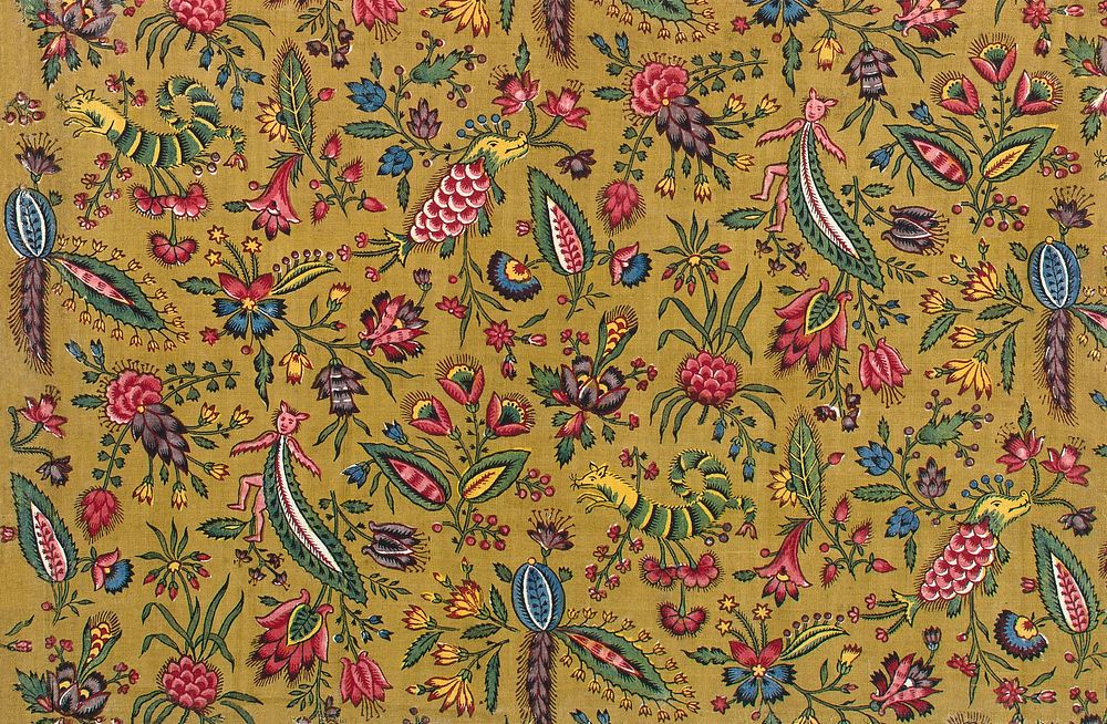 Les Coquecigrues (1792) pattern art background. Original public domain image from The Smithsonian Institution. Digitally…