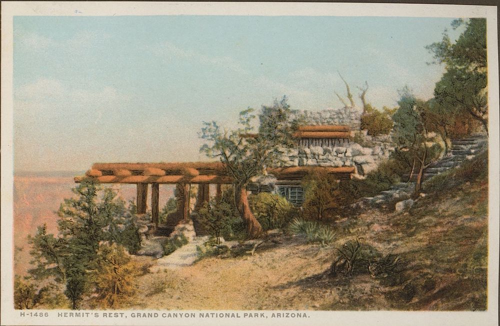 Hermit's Rest, Grand Canyon National Park, Arizona (c. 1928) by anonymous