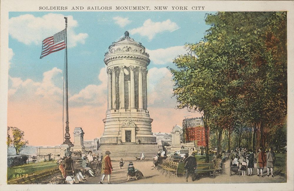 Soldiers and Sailors monument, New York City (c. 1928) by anonymous