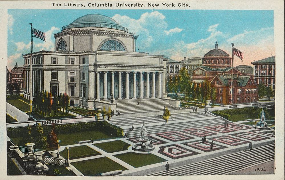 The library, Columbia University, New York City (c. 1928) by anonymous