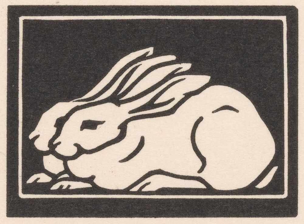 Twee konijnen (1923 - 1924) by Julie de Graag