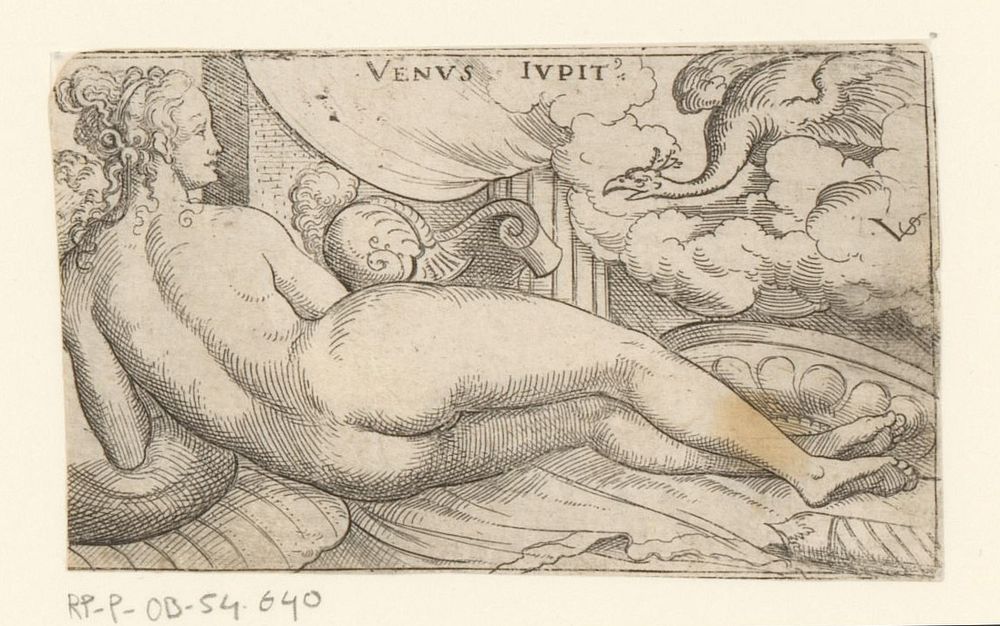 Venus op bed (1524 - 1562) by Virgilius Solis