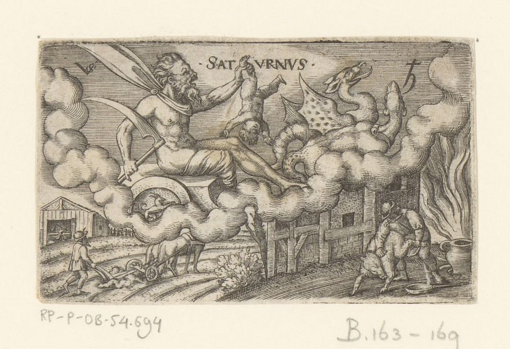 Saturnus (1524 - 1562) by Virgilius Solis