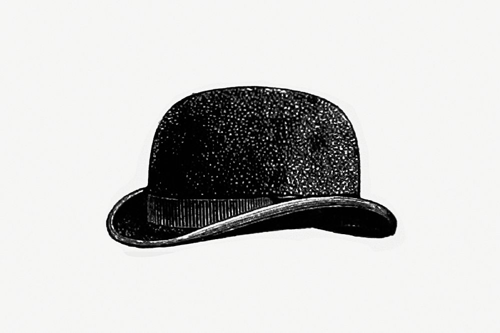 Vintage European style bob hat engraving