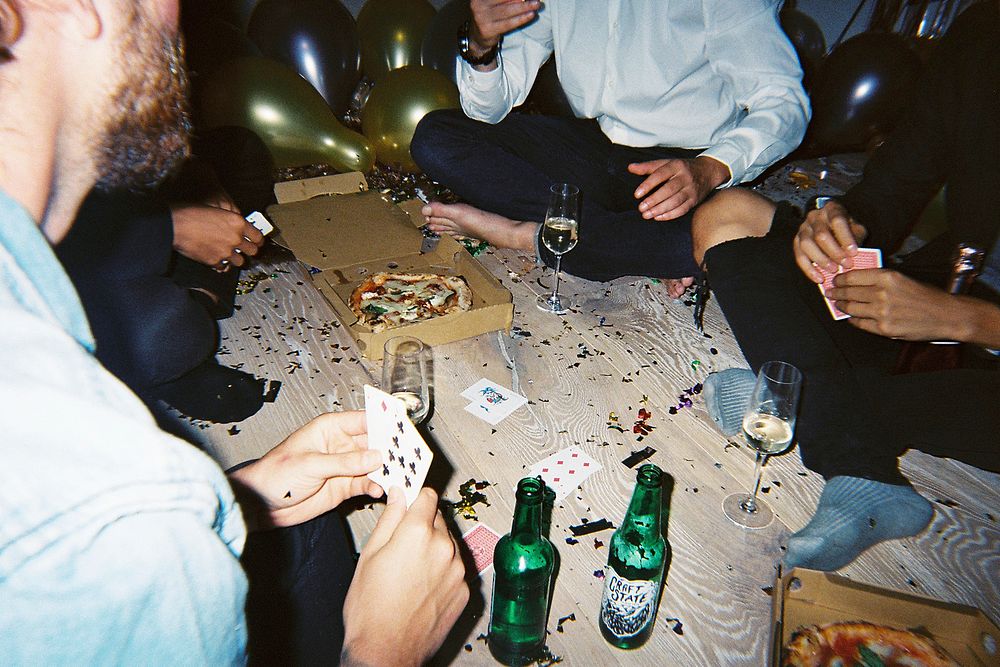 People enjoying a party with friends