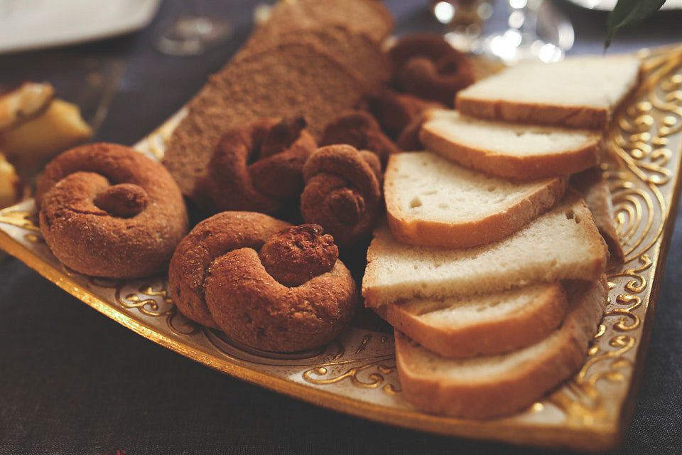 Plate of mixed bread and pastries. Visit Kaboompics for more free images.