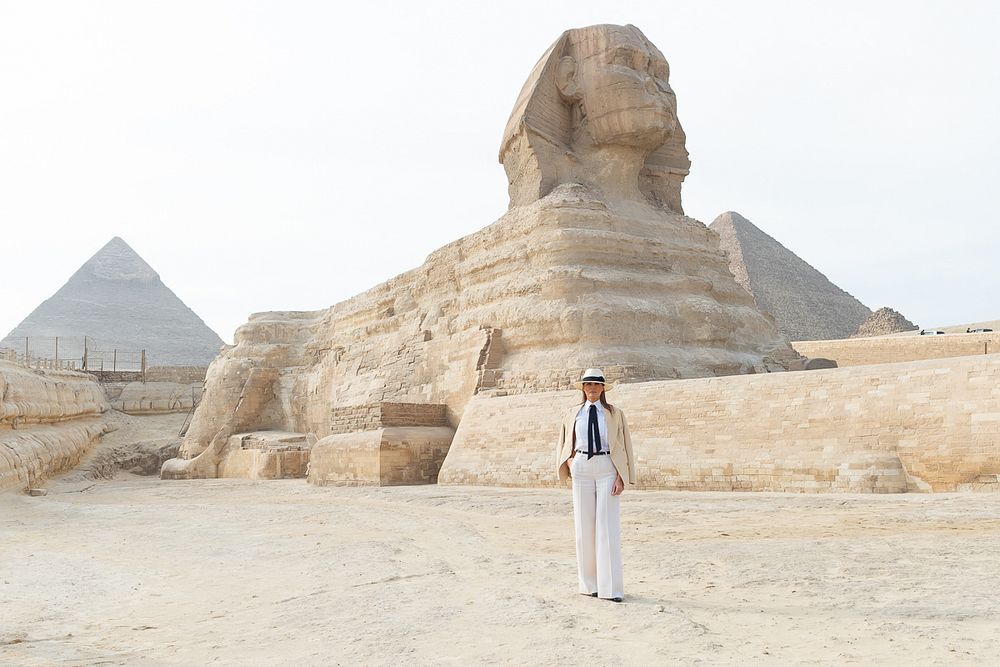 First Lady Melania Trump's Visit to AfricaFirst Lady Melania Trump tours the Sphinx and Ground Water Table Reduction Project…
