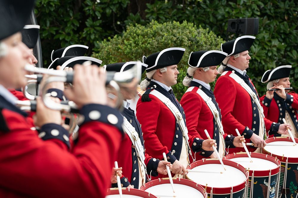 2019 White House Easter Egg RollThe U.S. Army Old Guard Fife and Drum Corps perform Monday, April 22, 2019, at the 141st…