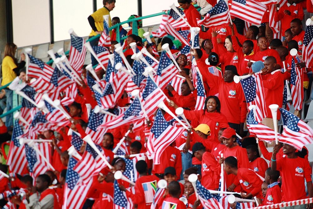 South African Students and U.S. Mission to South Africa Families Cheer on the U.S. National Soccer Team