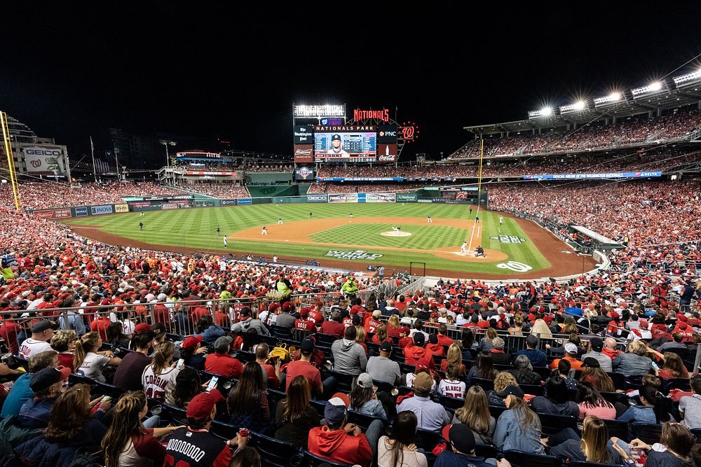 President Trump at the World Series Game