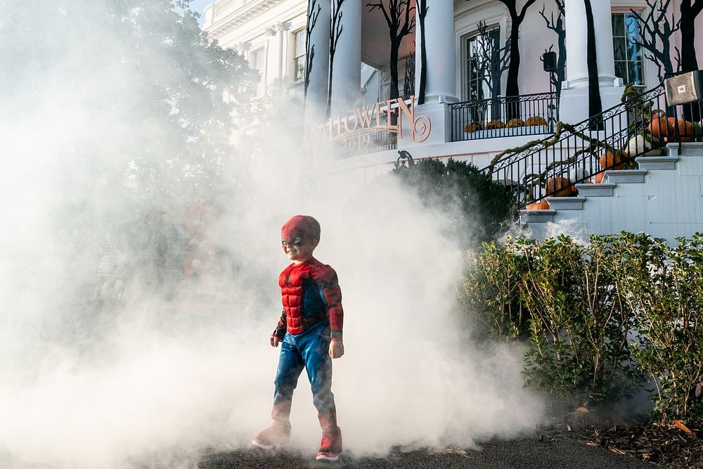 Halloween at the White House 2019! Guests are photographed at the 2019 Halloween event Monday, Oct. 28, 2019, on the South…