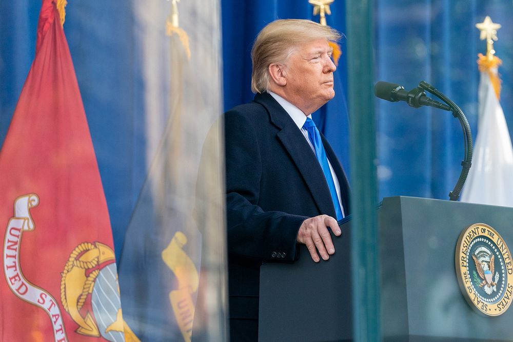 Monday, November 11, 2019, in New York City, New York, President Trump and the First Lady Attend the NYC Veterans Day…