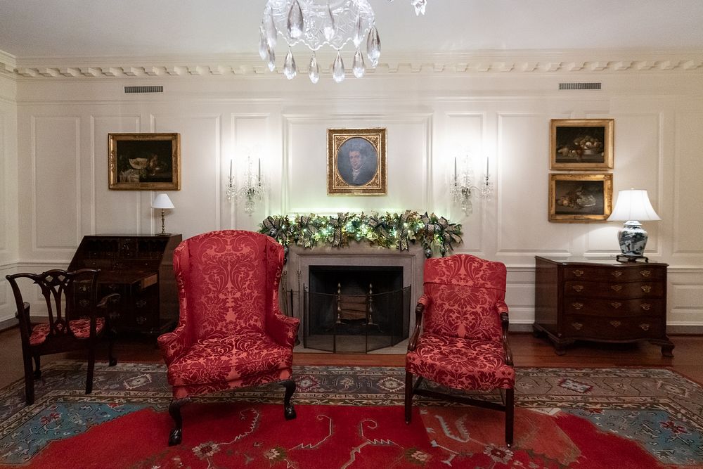 Christmas at the White House. Original public domain image from Flickr